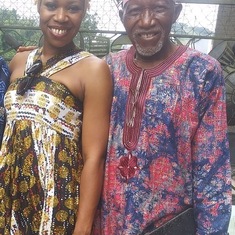 My Daddy and I on my 2019 visit to Nigeria.