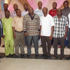 Dr. Leburn Rose (Far left) with Prof. Ezugwu at a Project Management Training for Total/Elf JV