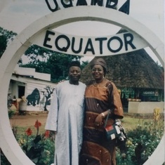Prof. Martin E. Amin with his wife Stella in Uganda