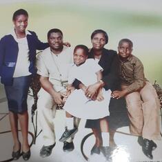 Prof and Mrs Adegoke and their children