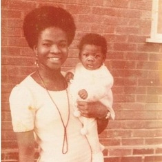 Mary & Baby Folake.
Birmingham, UK.
1974.
