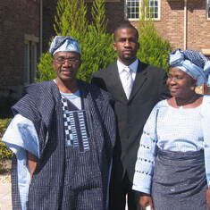 Parents and brother of the bride. Folake & Layi's wedding. Atlanta. 2006.