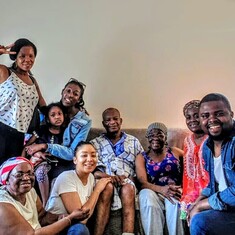 ....with cousin aunty Rose, nieces & nephews, Milton Keynes, Uk. 2019