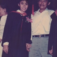 Edna’s college graduation at St. Joseph’s College, Quezon City, Philippines