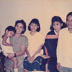 Robert, Merle, Regina, Edna and Ador, in Manila residence, after Edna's college graduation.