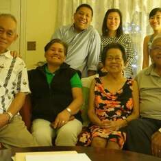 Daddy with auntie and uncle - September 27, 2013