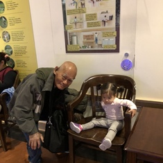 Daddy with Granddaughter Paige M at the National Zoo, Washington D.C.