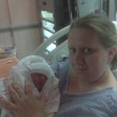 The birth of mine and Jeremy's baby Jessica