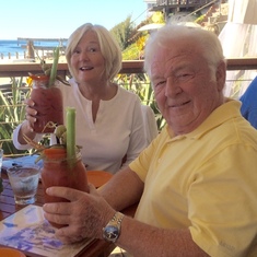Bloody Marys at Crystal Cove, California