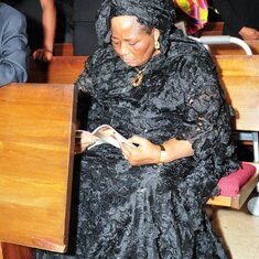 2010:  Attending her daughter's funeral in Annandale, VA