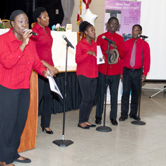 The Peculiar Family Worship Centre Choir led by Mrs. Yetunde Olusola rendering the Praise and Worship