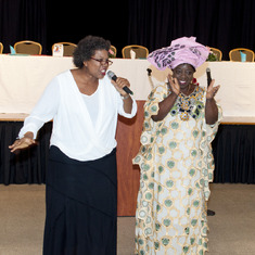 Members of the Glorious Women of Faith delivering their tribute to Queen Mama Eniyemamwen Aliu-Otokiti