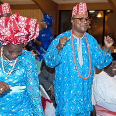 Mr and Mrs Adams Aliu Otokiti dancing