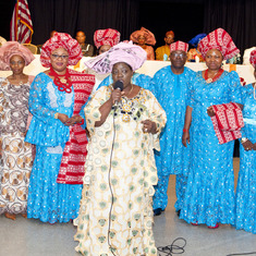 The Glorious Women of Faith's presentation to honor Queen Mama Eniyemamwen Aliu-Otokiti