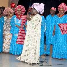 The Glorious Women of Faith's presentation to honor Queen Mama Eniyemamwen Aliu-Otokiti