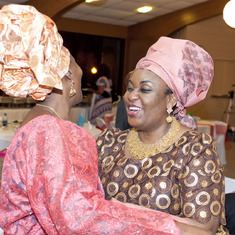 Mrs Ayeni and a guest