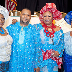 Deaconess Ronke Smith Adebanjo with Mr and Mrs Wilfred Aliu Otokiti and her Mom