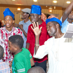 Mr Amos AFolorunsho and the Peculiar Youths having a swell time