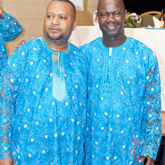 Mr Wilfred ALiu Otokiti with his cousin Pastor Rolland Ihaza