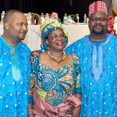 Mr Wilfred Aliu Otokiti and his Brother Dr Stanley Aliu Otokiti with their Aunty