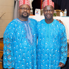 Dr Stanley Aliu Otokiti( Son of Queen Mama Eniyemamwen Aliu-Otokiti) and Pastor Rolland Ihaza