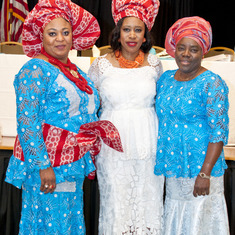 Mrs. Patience Aliu-Otokiti, Marian Mustapha and a guest