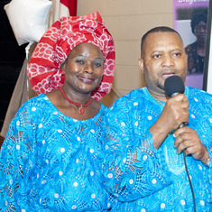 Mrs. Irene Omoreghie and Mr. Wilfred Aliu-Otokiti, Son of Mama