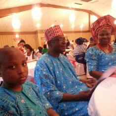 Mr. and Mrs  Kenneth Unuovurhaye and their Son Ejiro