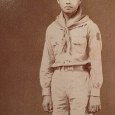 Young Quer, a boy scout