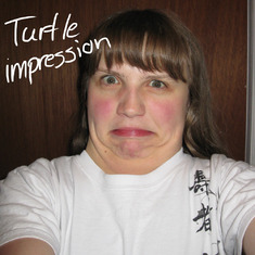 "Look guys best turtle impression"