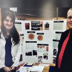 Rachel explored the thermodynamics of baking brownies for her science fair projects. 