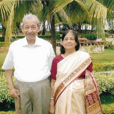 With his wife in Goa - 2009