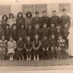 Rafi in 1947 in the Nun's school at 6 years of age (third from right).