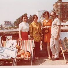 Rafi with his sister in 1971 in London