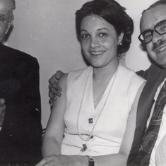 Rafi and Azo engagement party in 1970