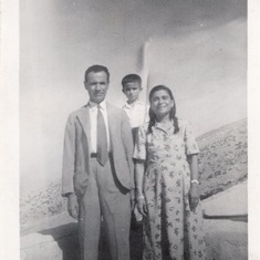 Rafi in 1945 with parents