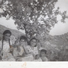 Rafi and family in 1947/48 near Mar Mattai Monastery