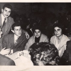 Rafi (far right) and Salima in 1960 in Baghdad