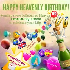 Happy Birthday Wishes sent to Heaven