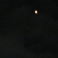 In honour of him, I sent a lantern into the sky at 7pm and it felt good