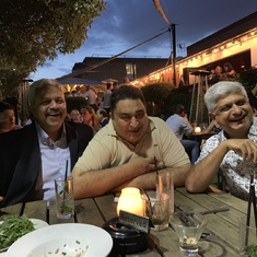 Chaku, Rocky and Vasu in London July 2019. Laughter! 