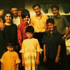 Left to right: Mama, Daddy, Vivian, Peter, Ralph
bottom row: Monica, Miriam, Marcus