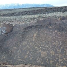 Petroglyphs on top of the world