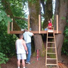 Building a treehouse