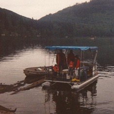 Boisvert and Grandpa at Mineral Lake