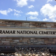 Entrance to Miramar National Cemetery.