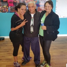 Zumba Instructor, Susy Gomez with Dad and Mom. 