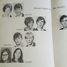 From the Bernie Lehigh Senior High School Book is the first pretty girl from the left one of his favorite cousin, Debbie Stone, and Randy next to her on the right.