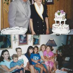 Wanda's birthday, mother and papa with his nieces