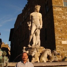 With the "David" Florence Italy